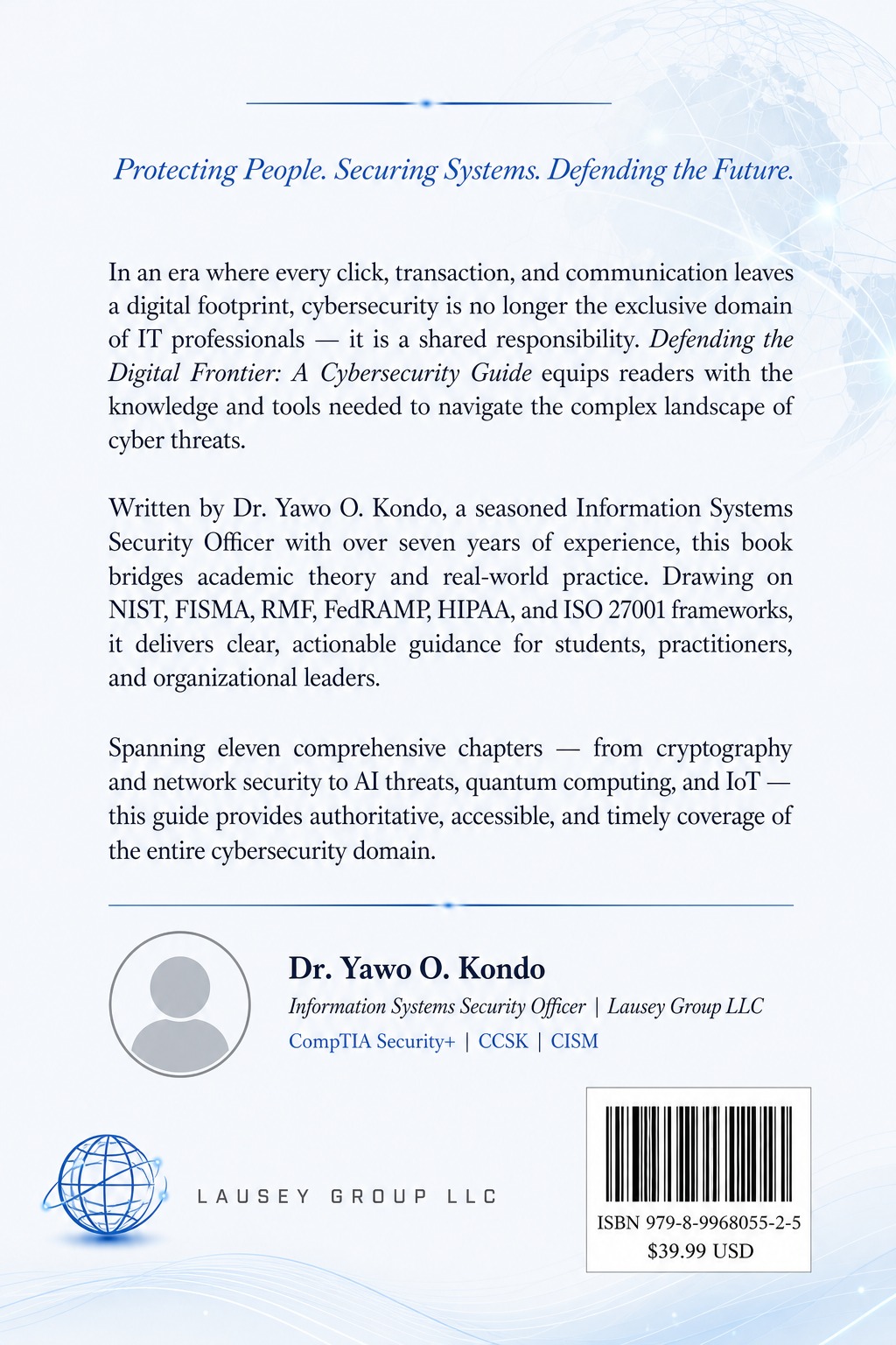 Defending the Digital Frontier — back cover