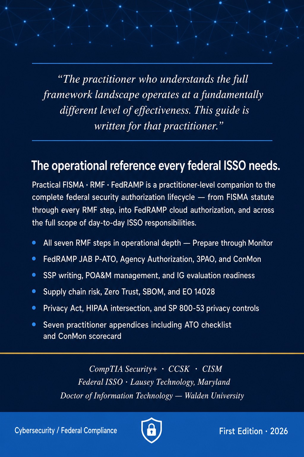 The ISSO Field Guide — back cover