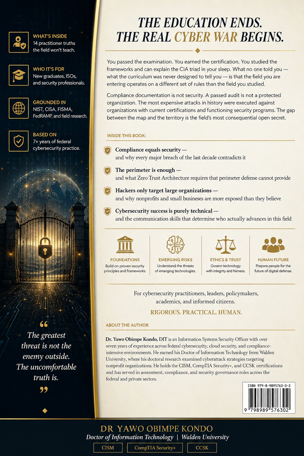 The Big Lies About Cybersecurity — back cover
